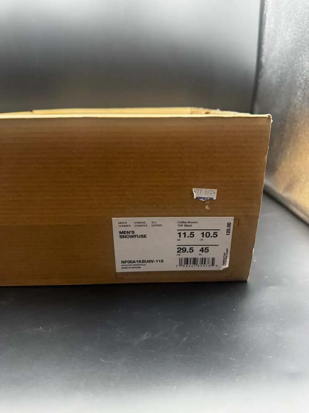 The North Face Men's Snowfuse Waterproof Boots Coffee Brown Size 11.5